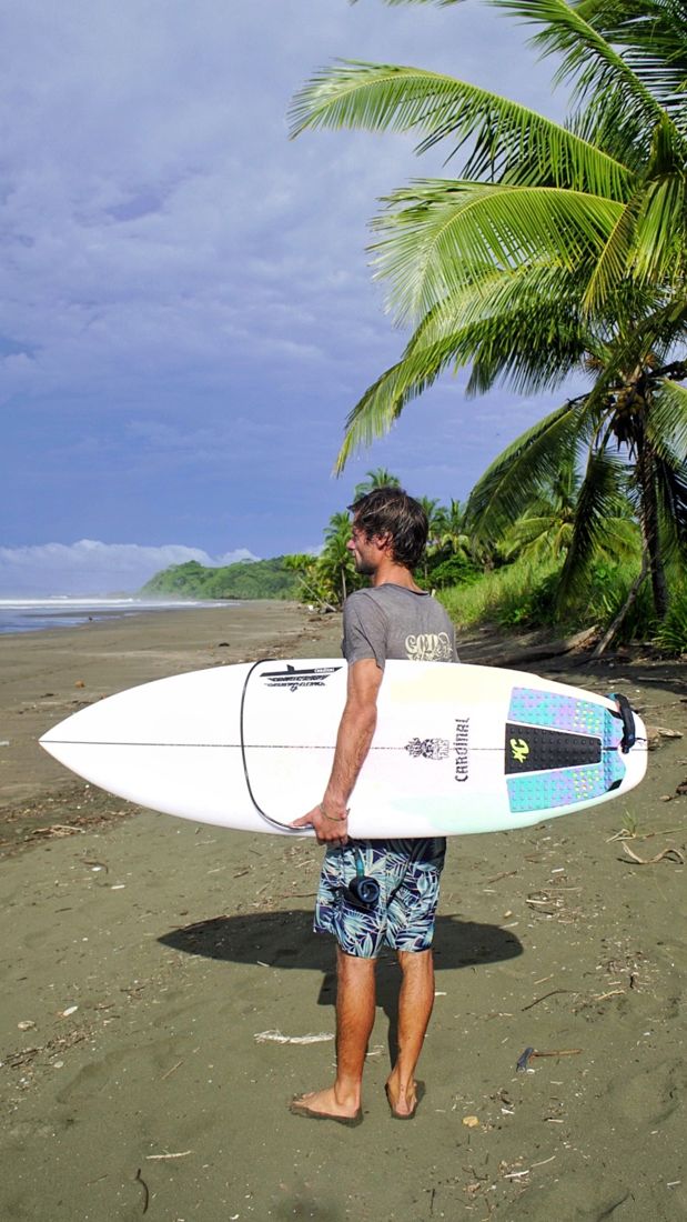 Heading out for a surf