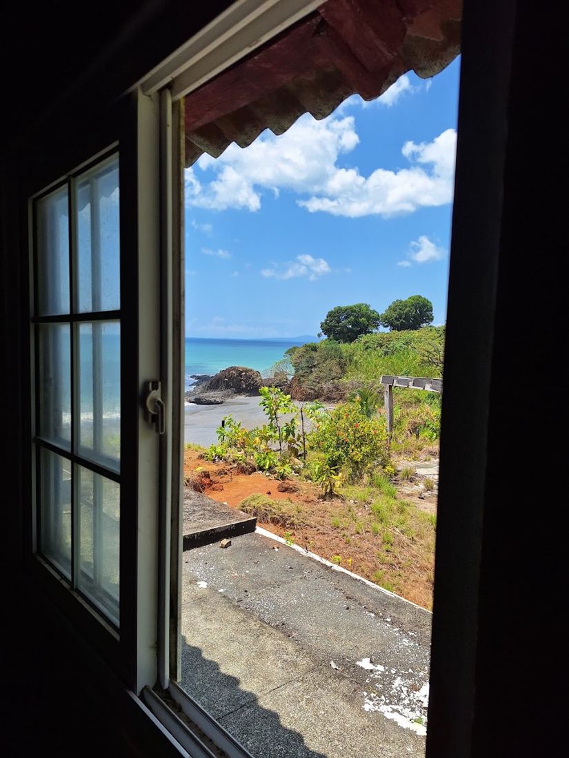 The bay from a bedroom window